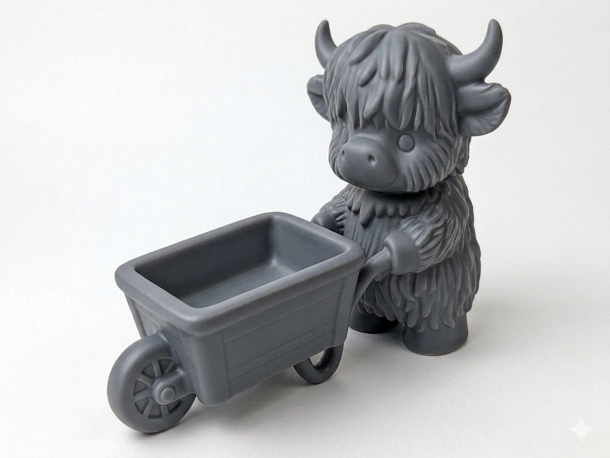Cow with a wheelbarrow - Image 13