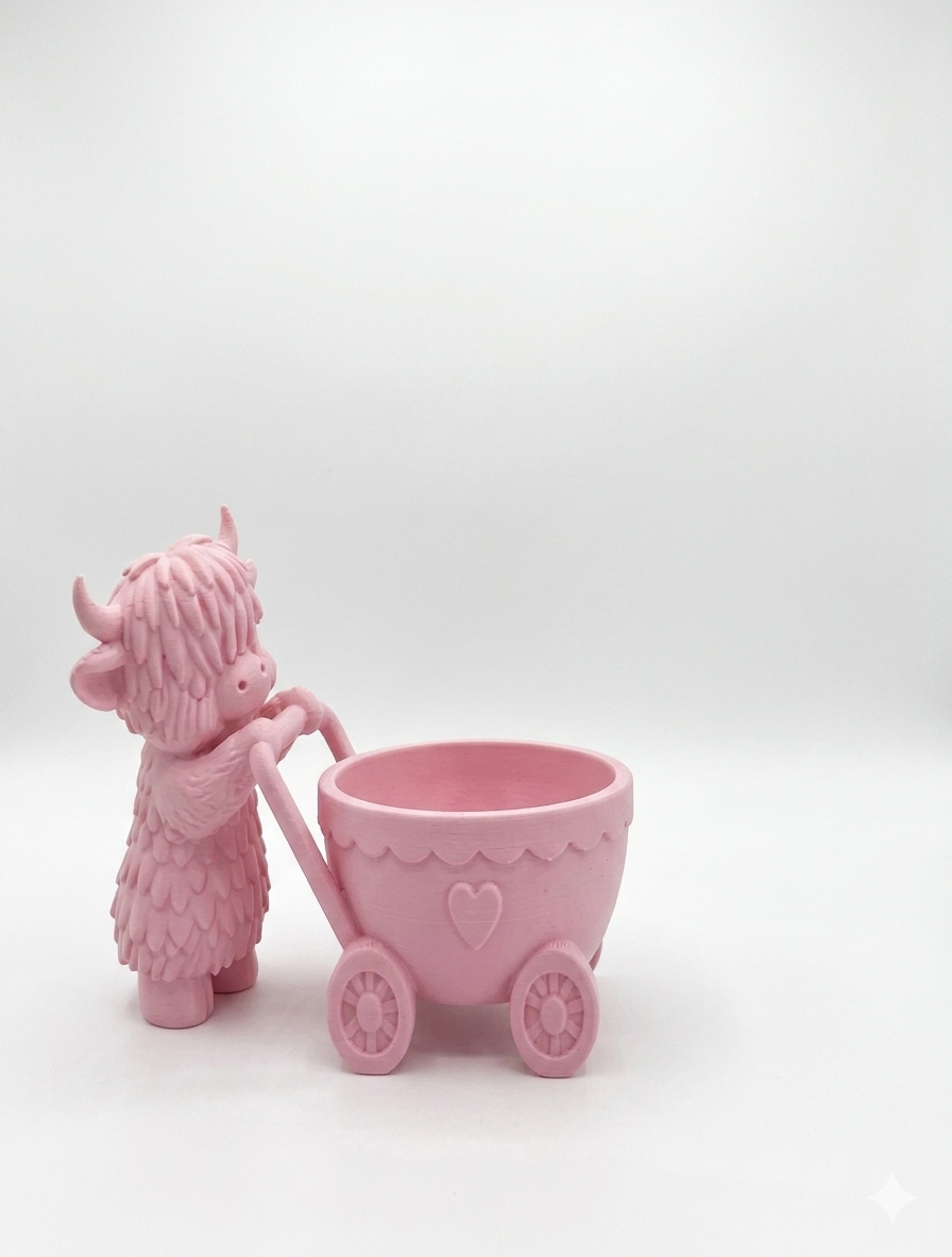 Cow Stroller Planter - Image 9