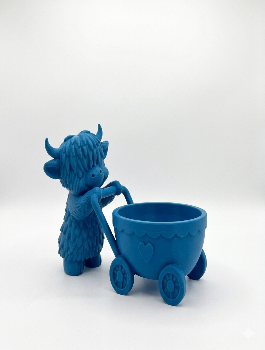 Cow Stroller Planter - Image 2