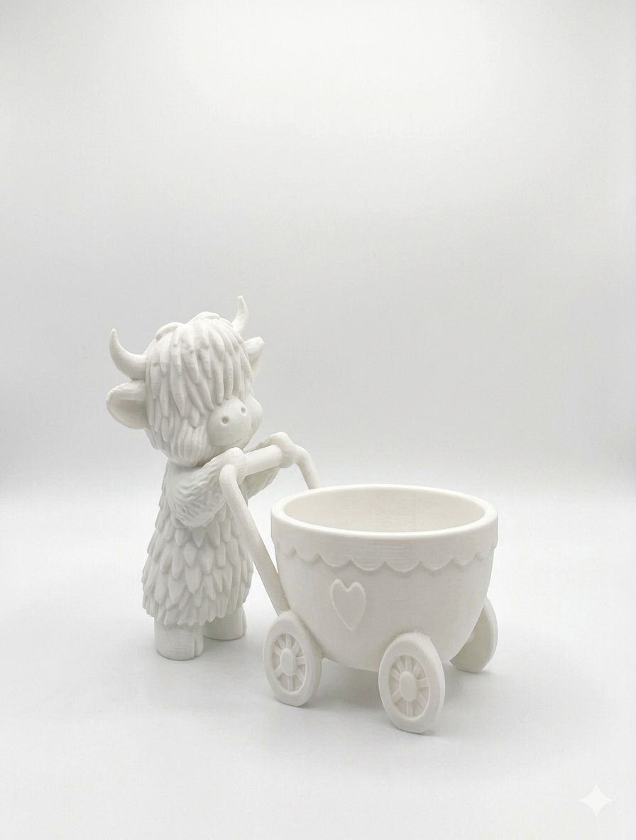 Cow Stroller Planter - Image 5