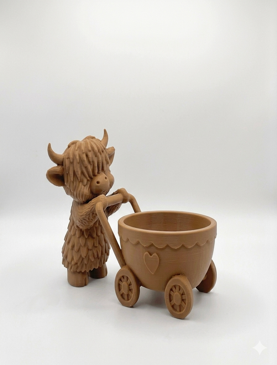 Cow Stroller Planter - Image 14