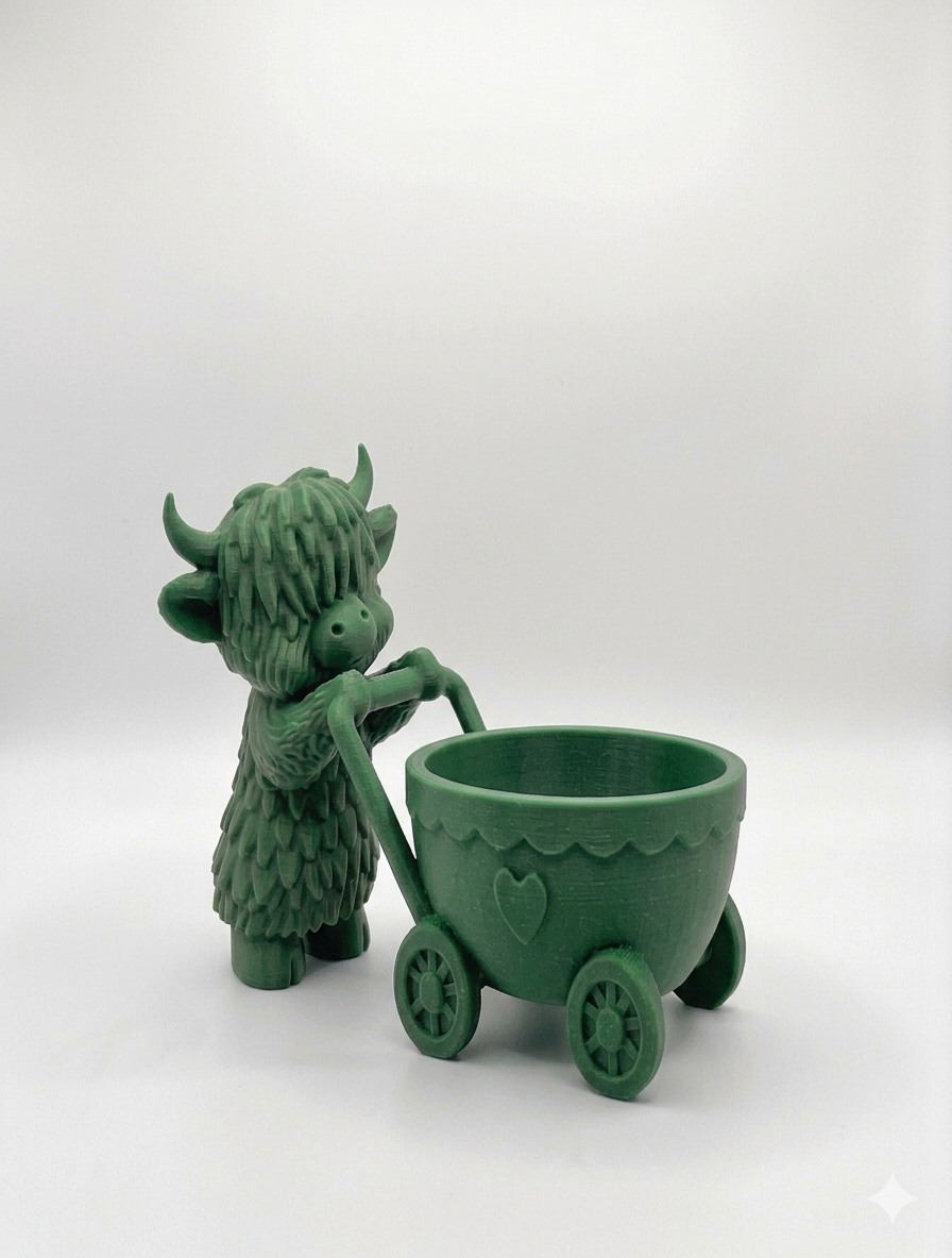 Cow Stroller Planter - Image 13