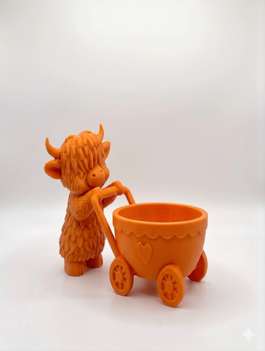 Cow Stroller Planter - Image 10