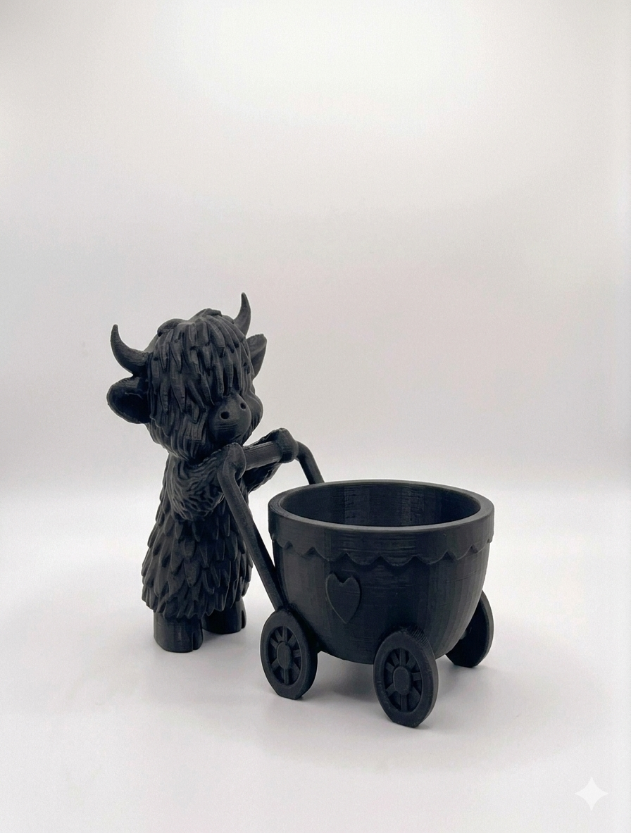 Cow Stroller Planter - Image 11