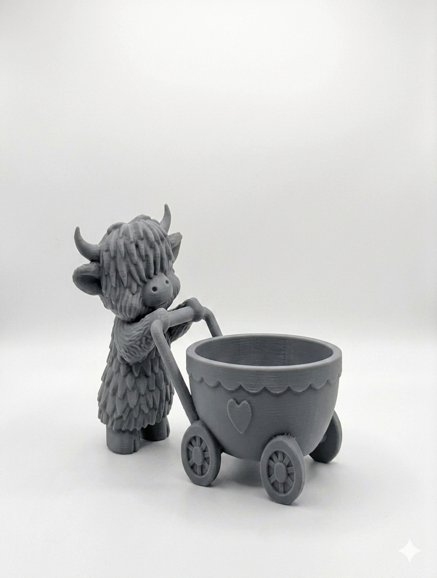 Cow Stroller Planter - Image 6