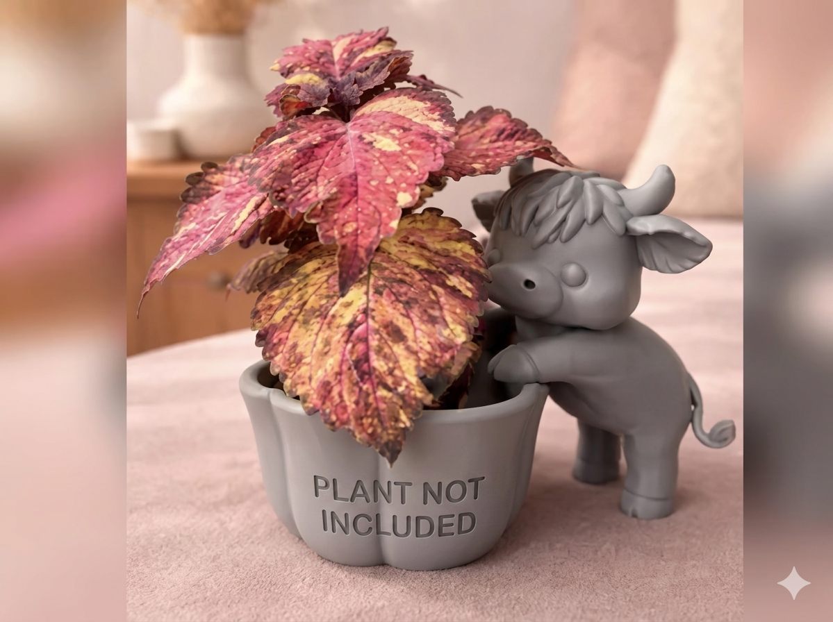 Cow flower Planter