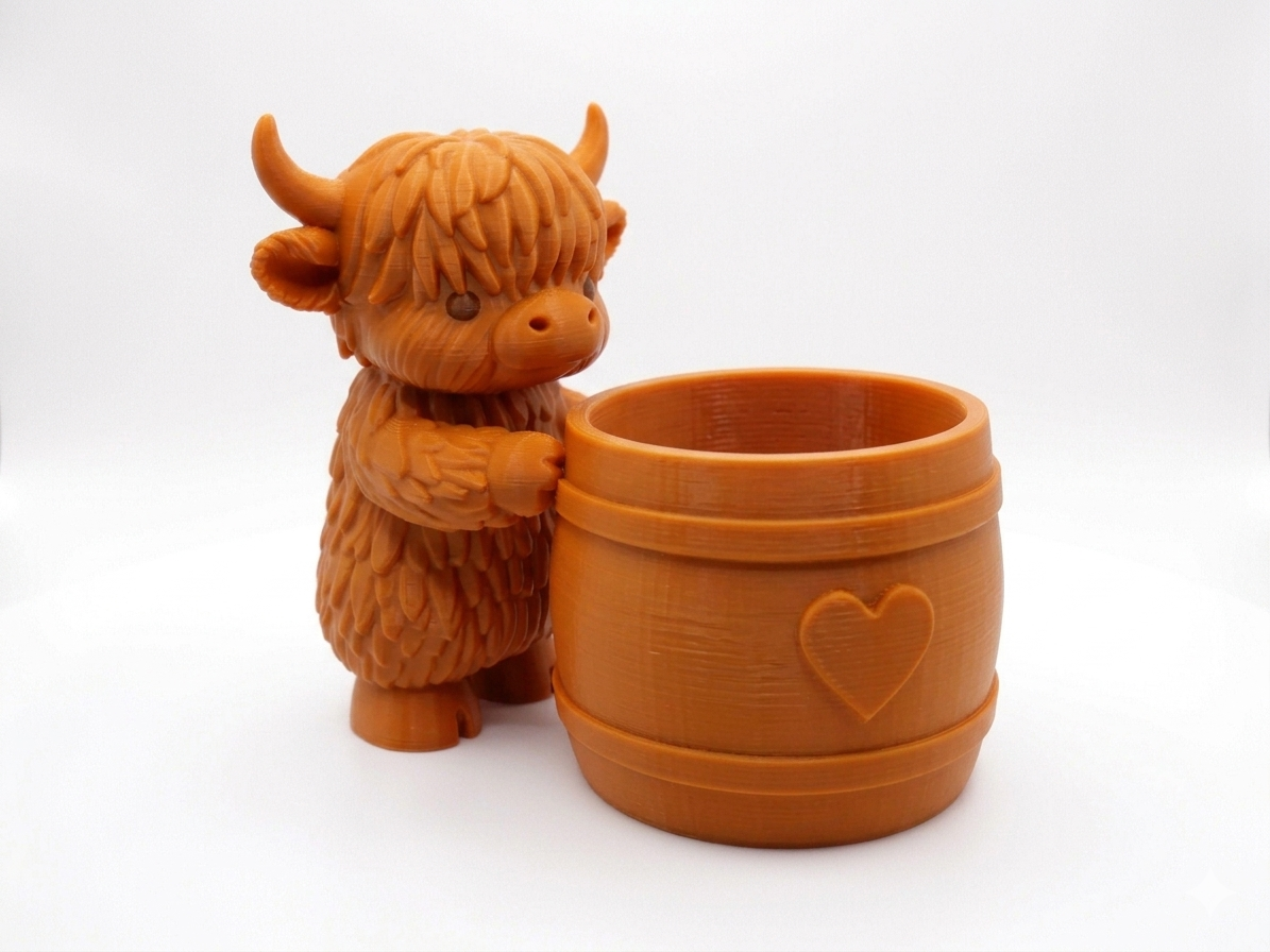 Cow Barrel Planter - Image 2