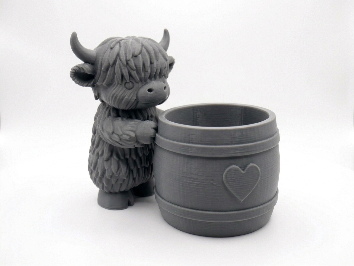 Cow Barrel Planter - Image 3