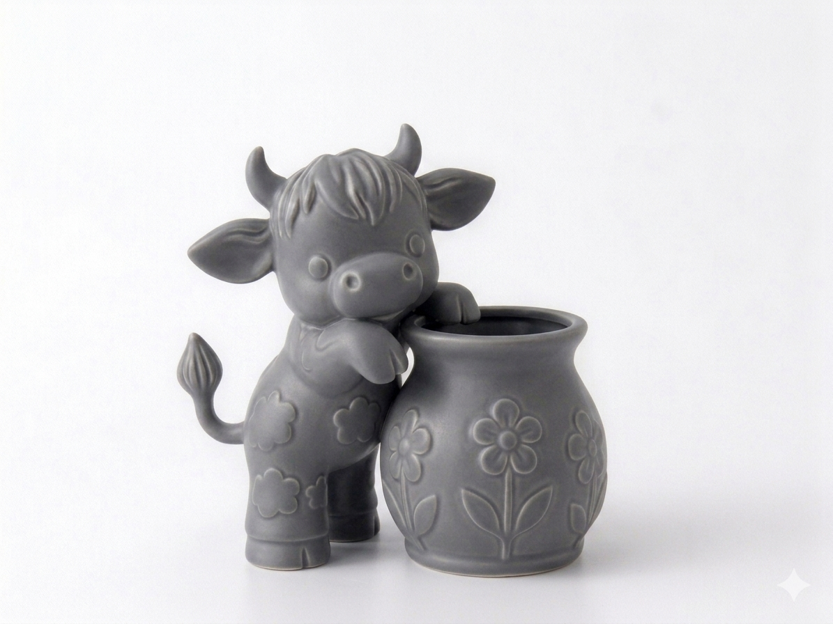 Cow with a Vase - Image 7