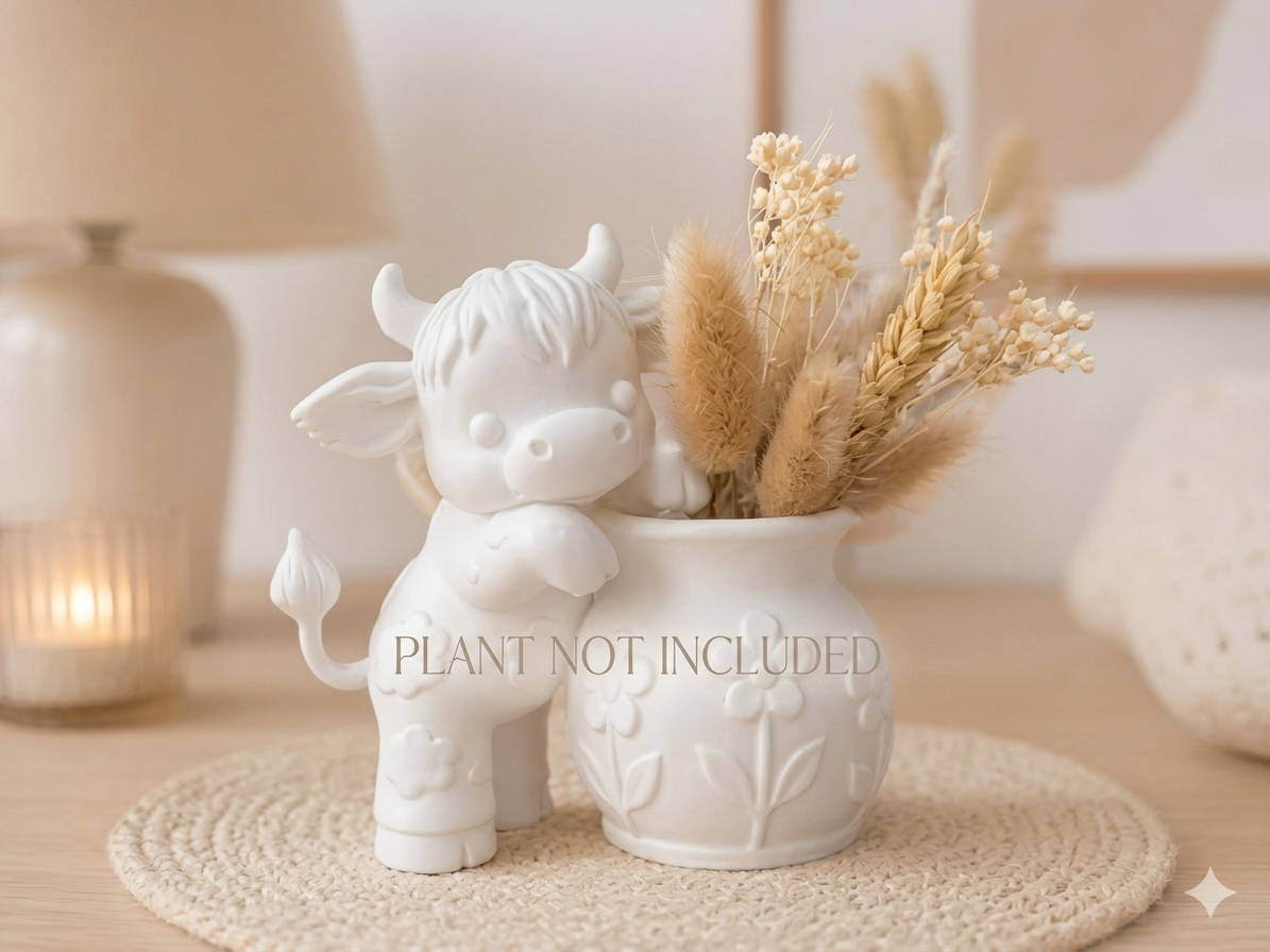 Cow with a Vase