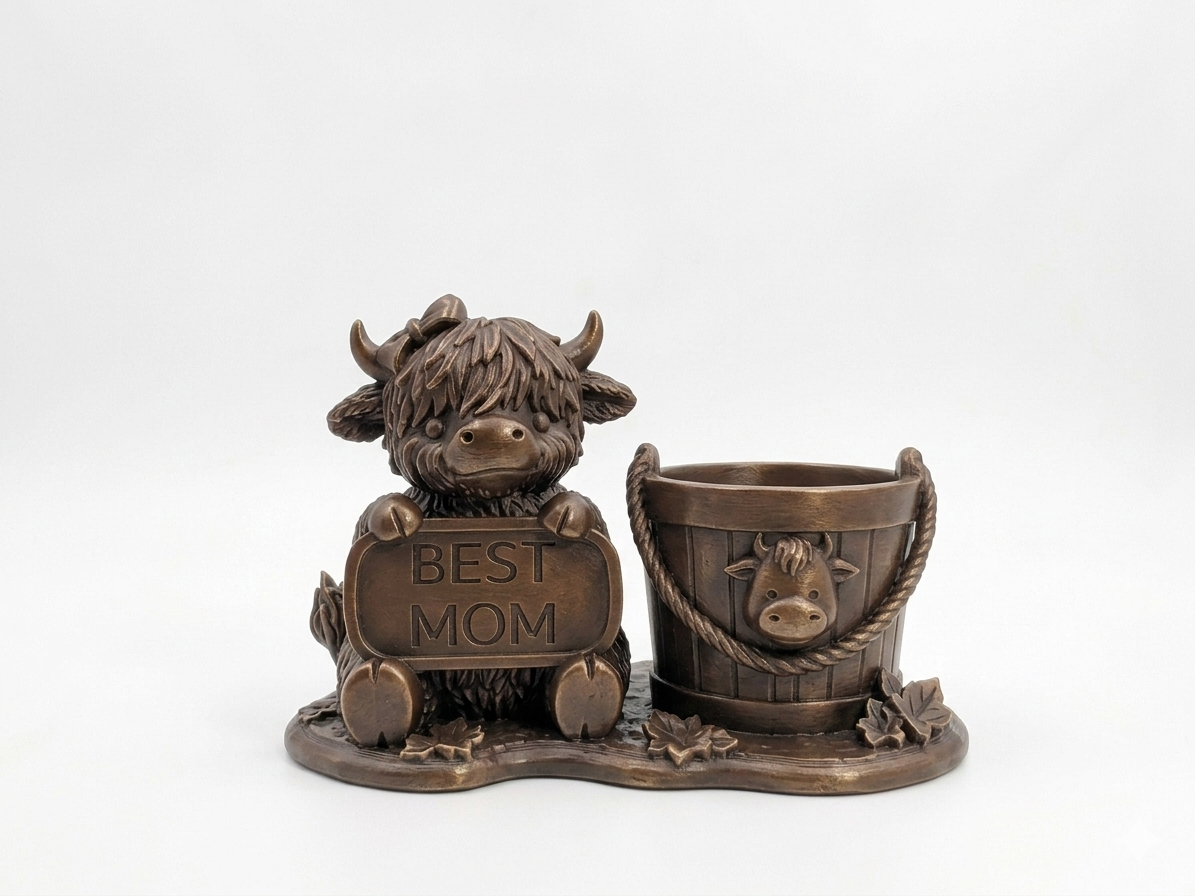 Cow Best Mom Planter - Image 6