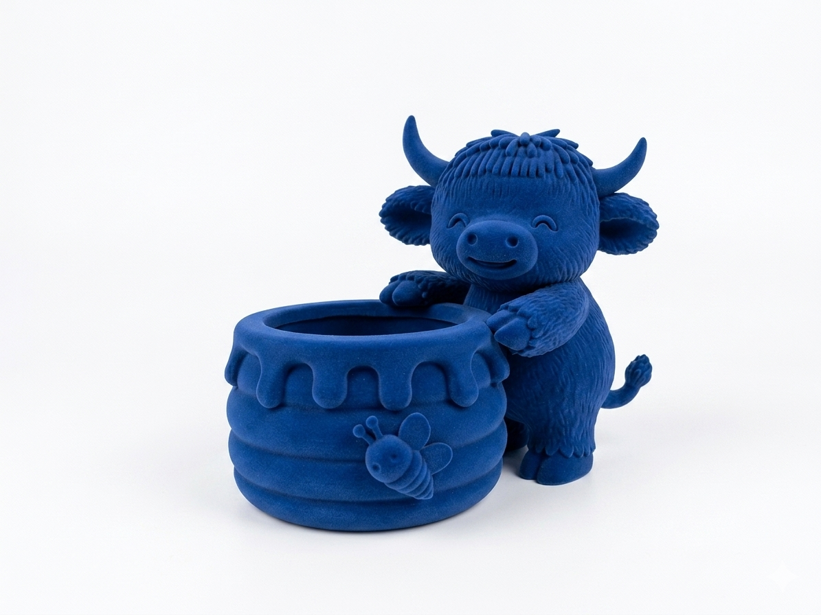 Cow with a honey pot planter - Image 8