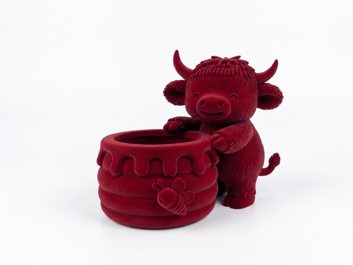 Cow with a honey pot planter - Image 5