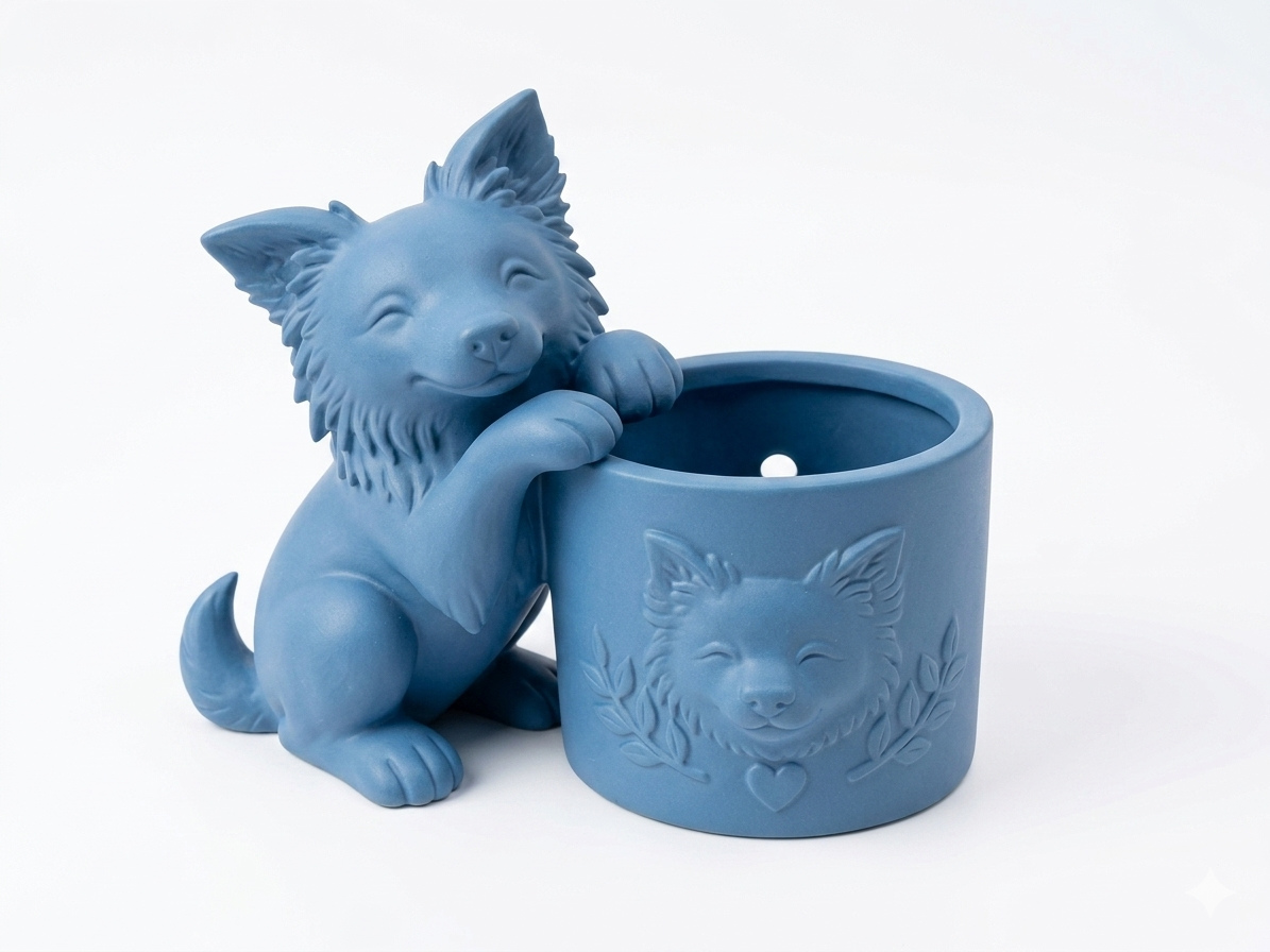 Border Collie Planter - Image 4