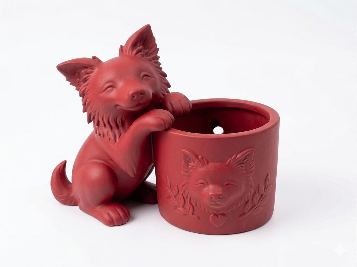 Border Collie Planter - Image 3