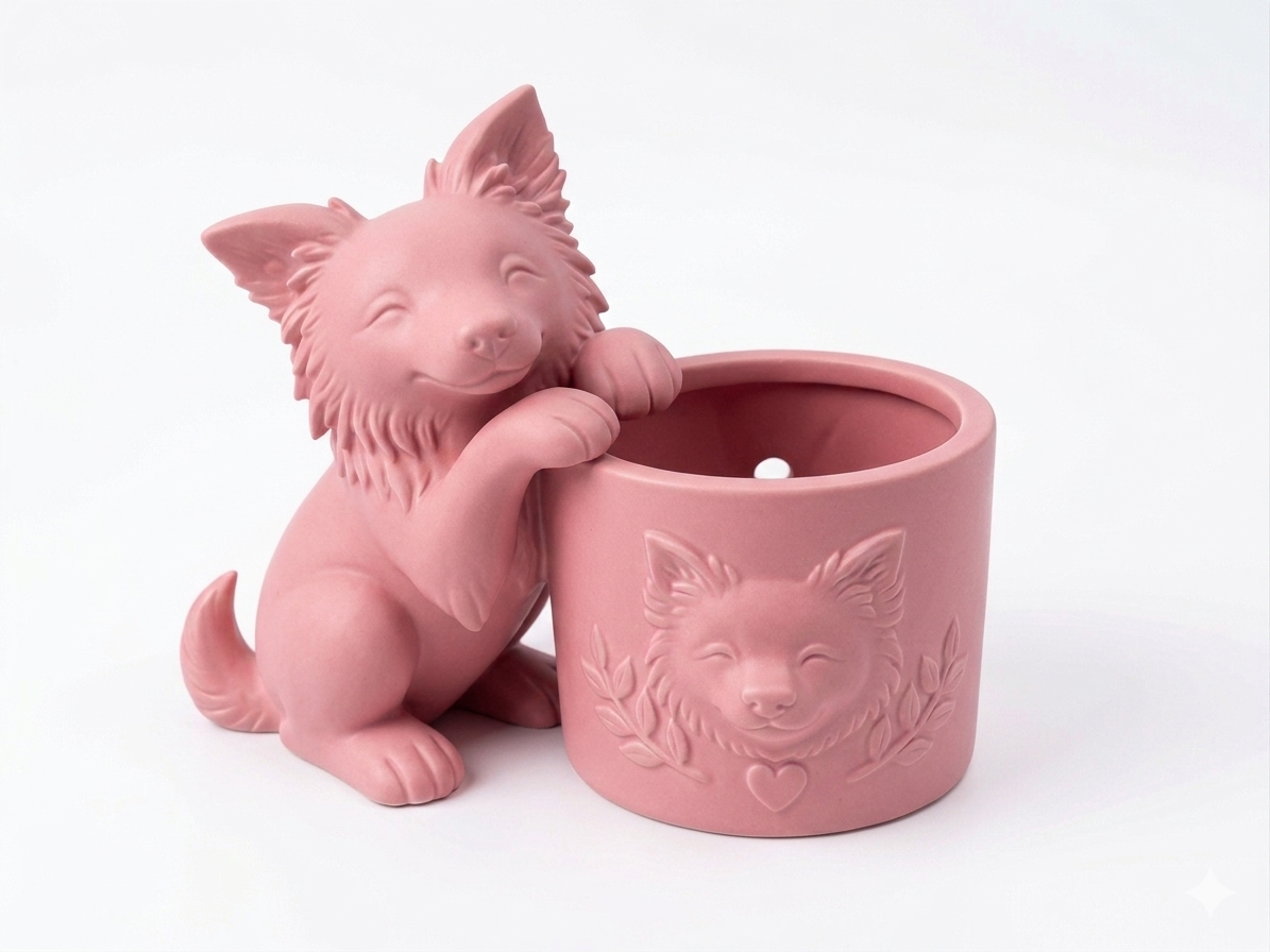Border Collie Planter - Image 5