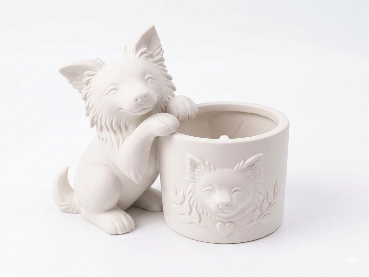 Border Collie Planter - Image 13
