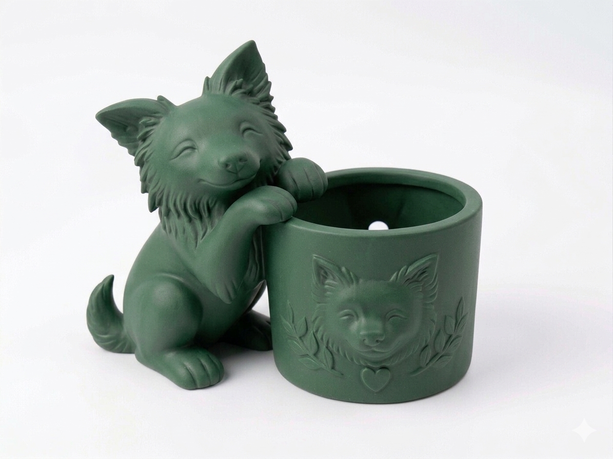 Border Collie Planter - Image 15