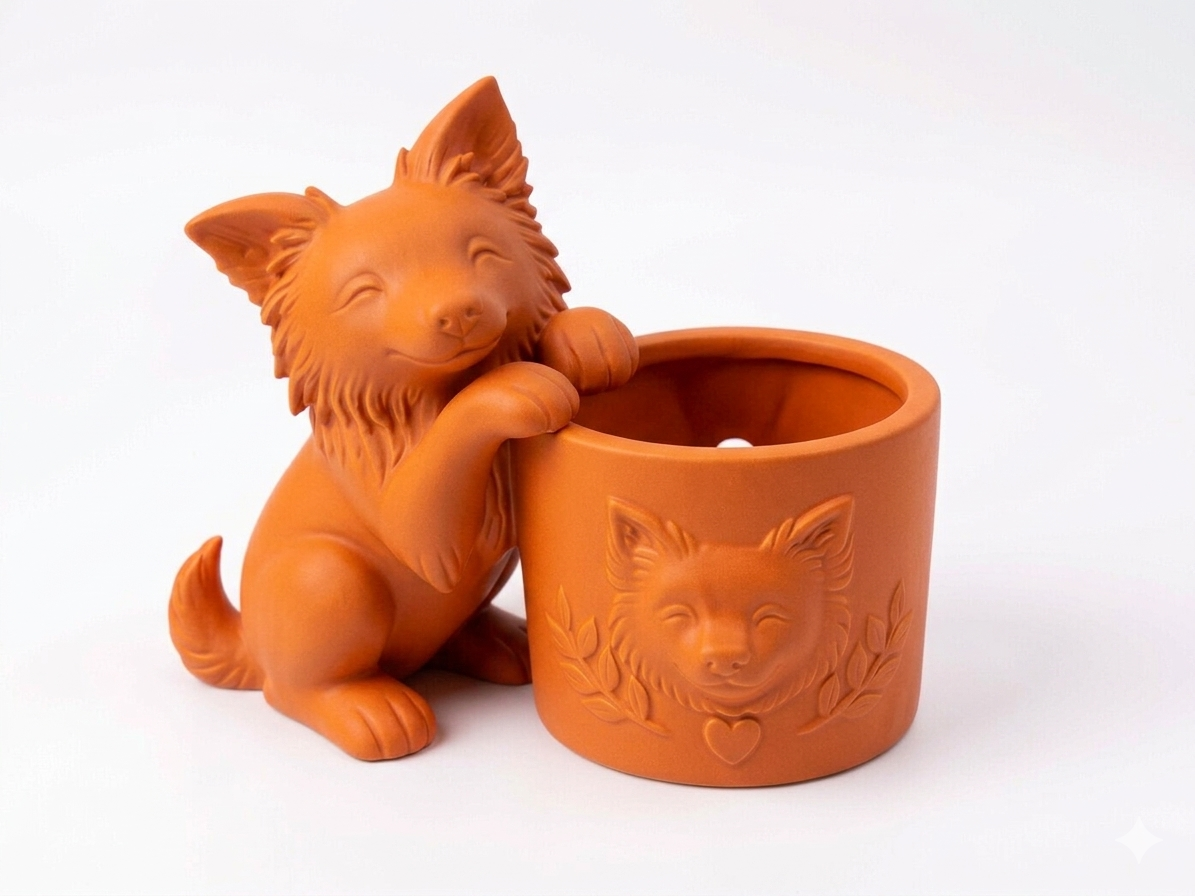 Border Collie Planter - Image 14