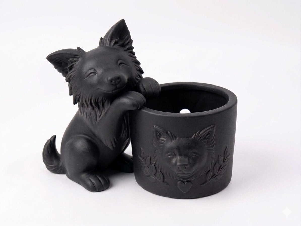 Border Collie Planter - Image 7