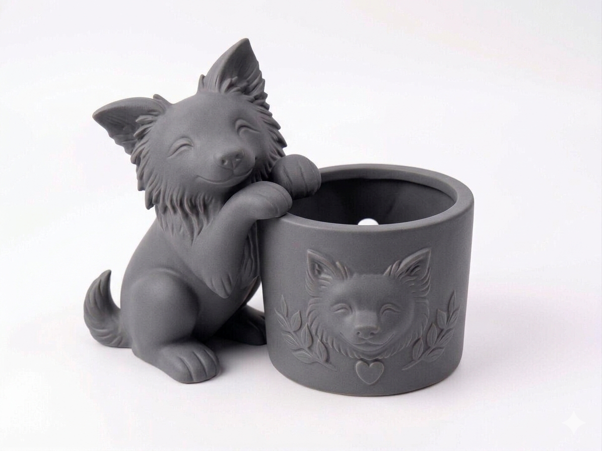 Border Collie Planter - Image 11