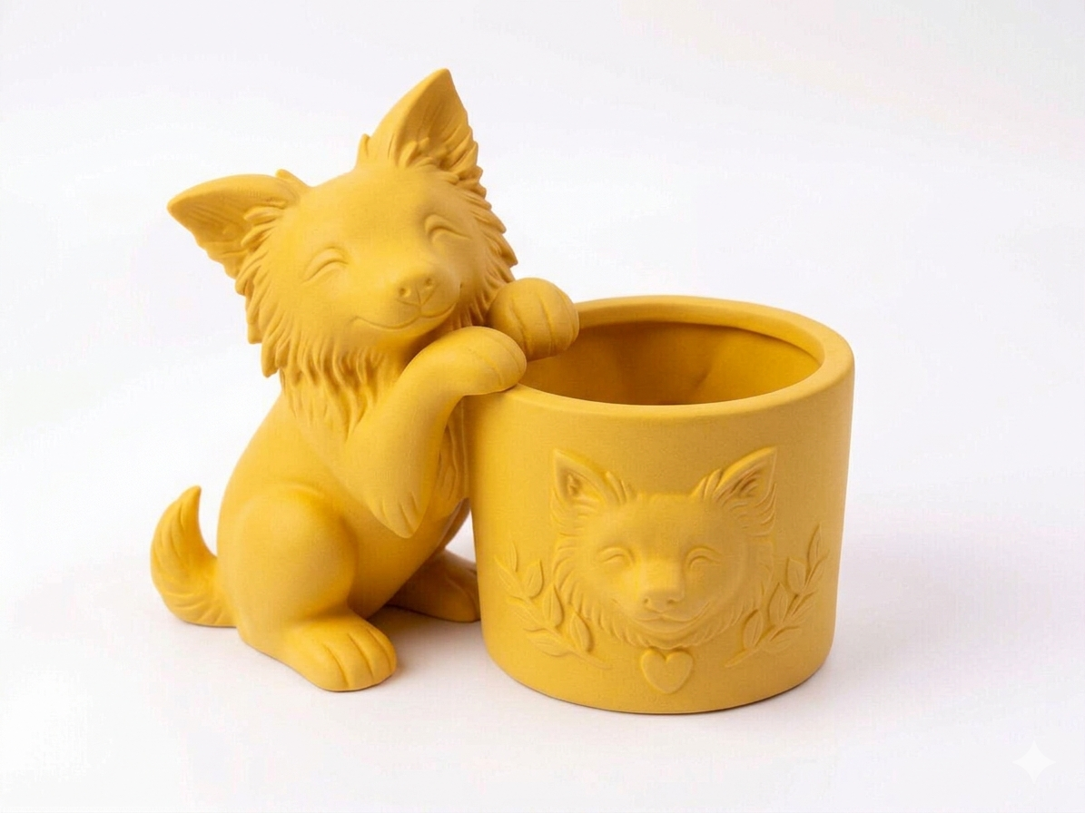 Border Collie Planter - Image 12