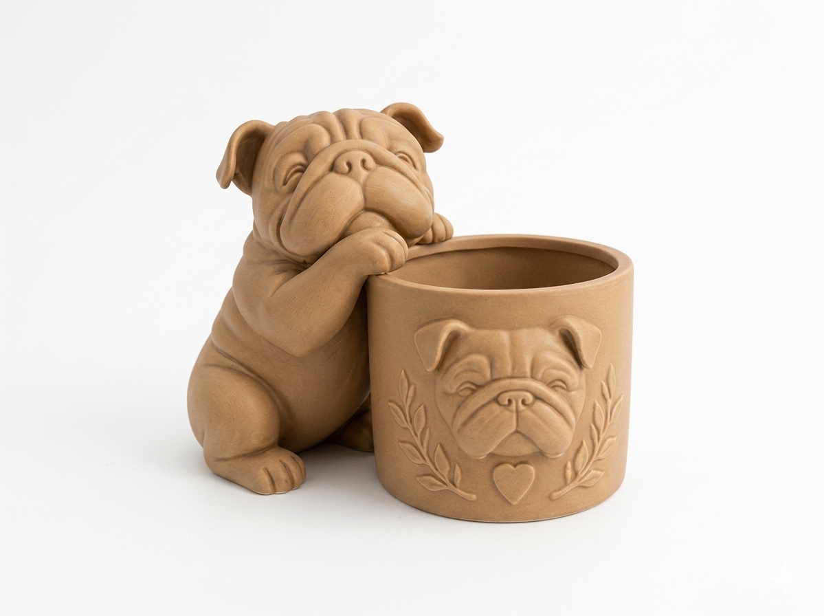English Bulldog Planter - Image 6