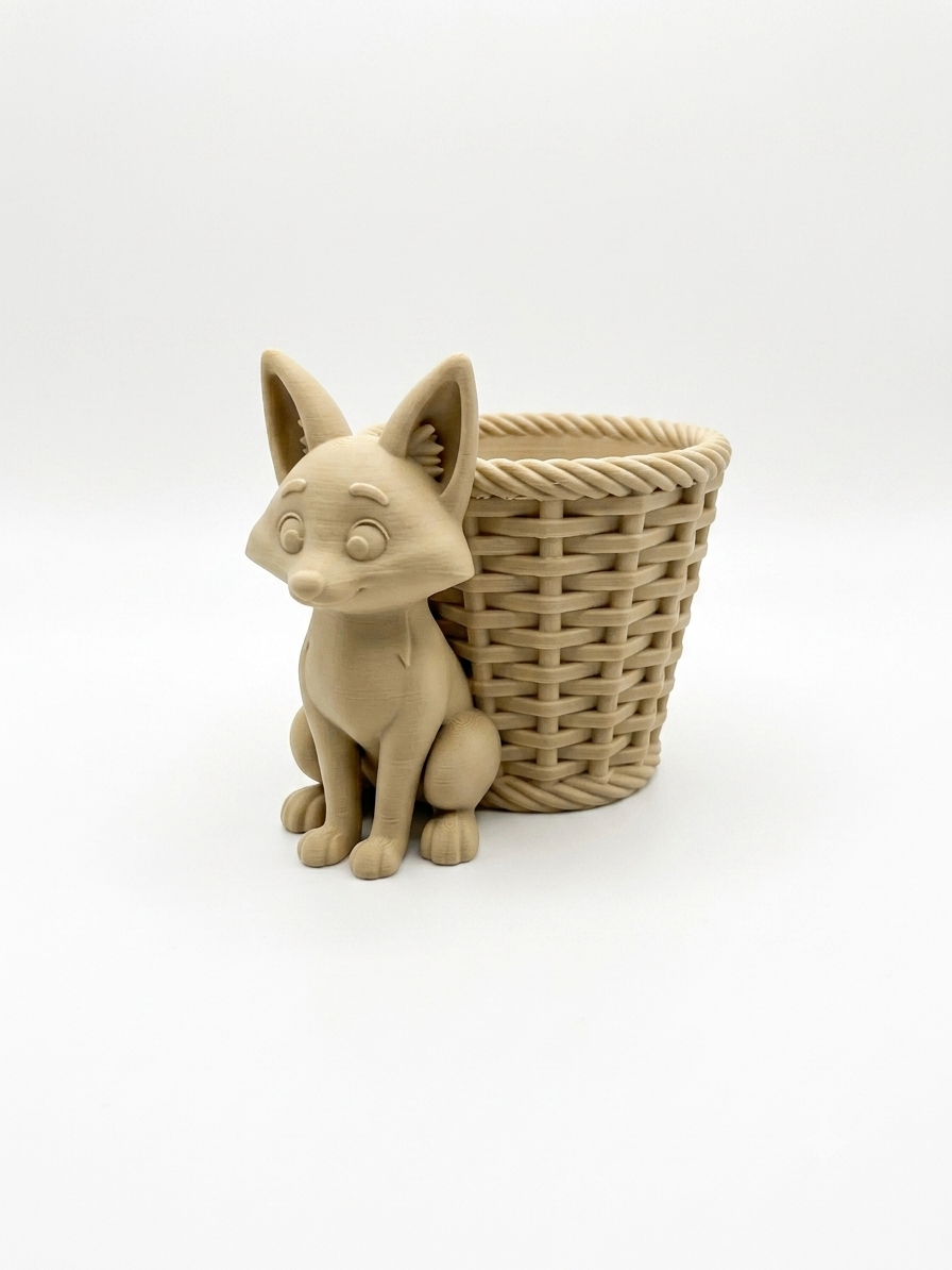 Fox Wicker Planter - Image 5