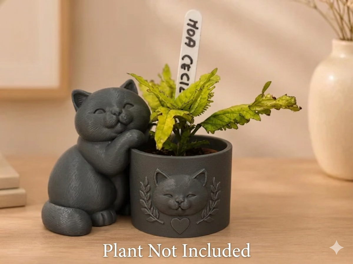 British Shorthair Planter