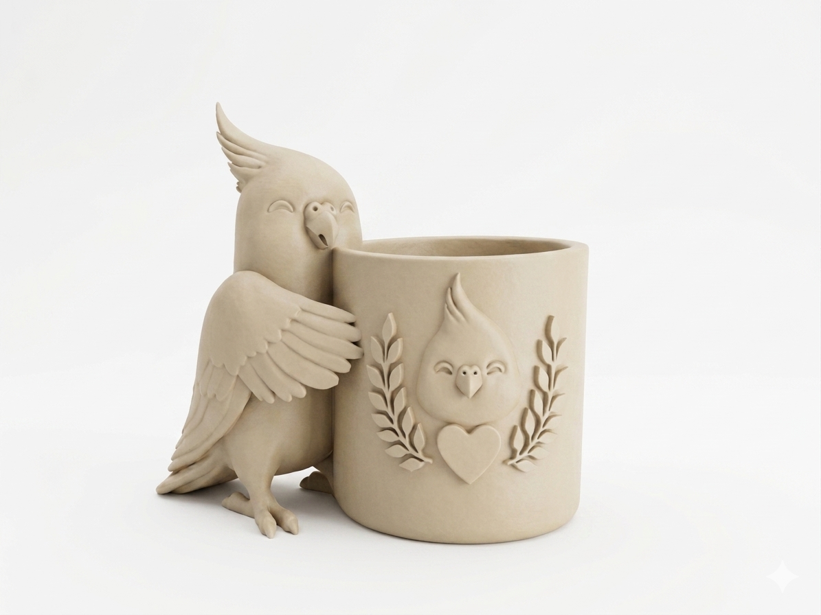 Cockatiel Planter - Image 8