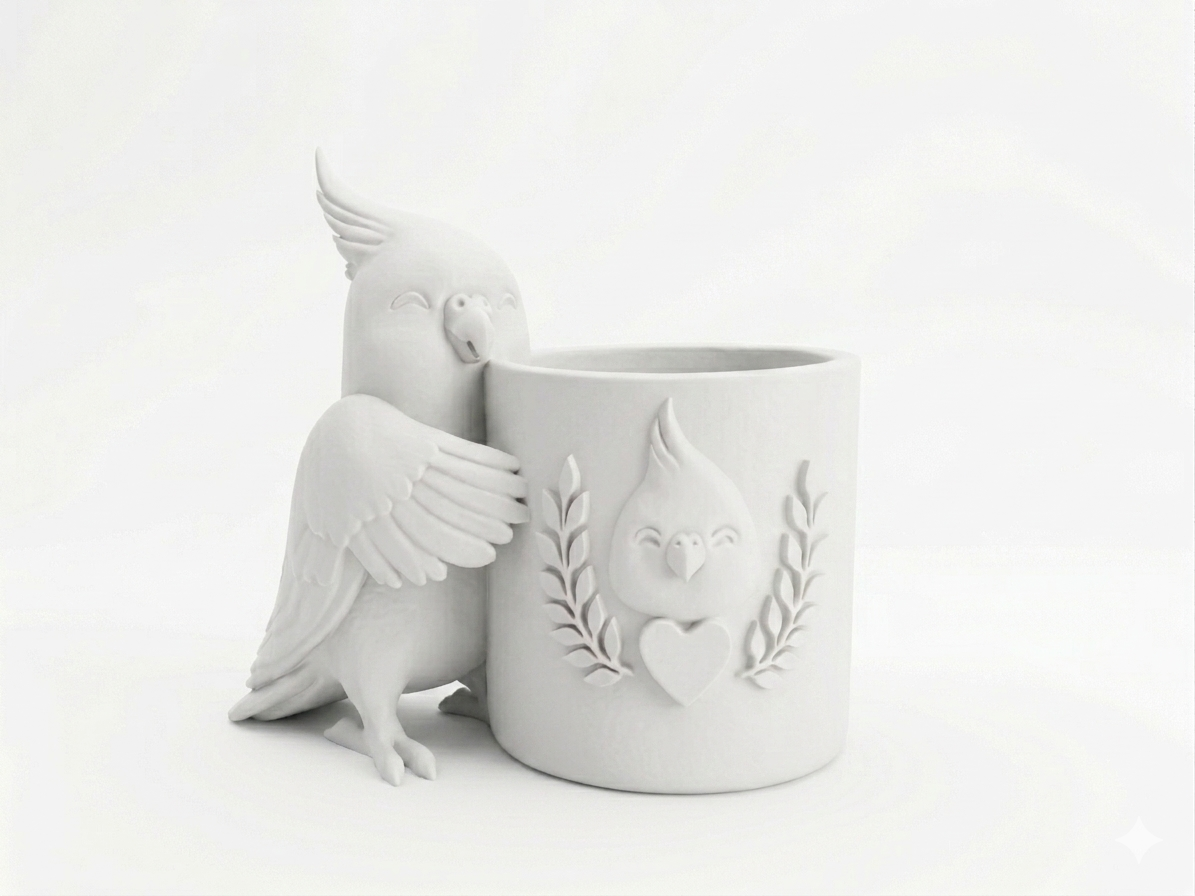 Cockatiel Planter - Image 2