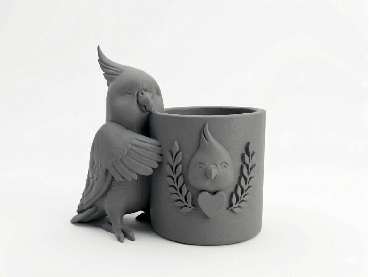 Cockatiel Planter - Image 16