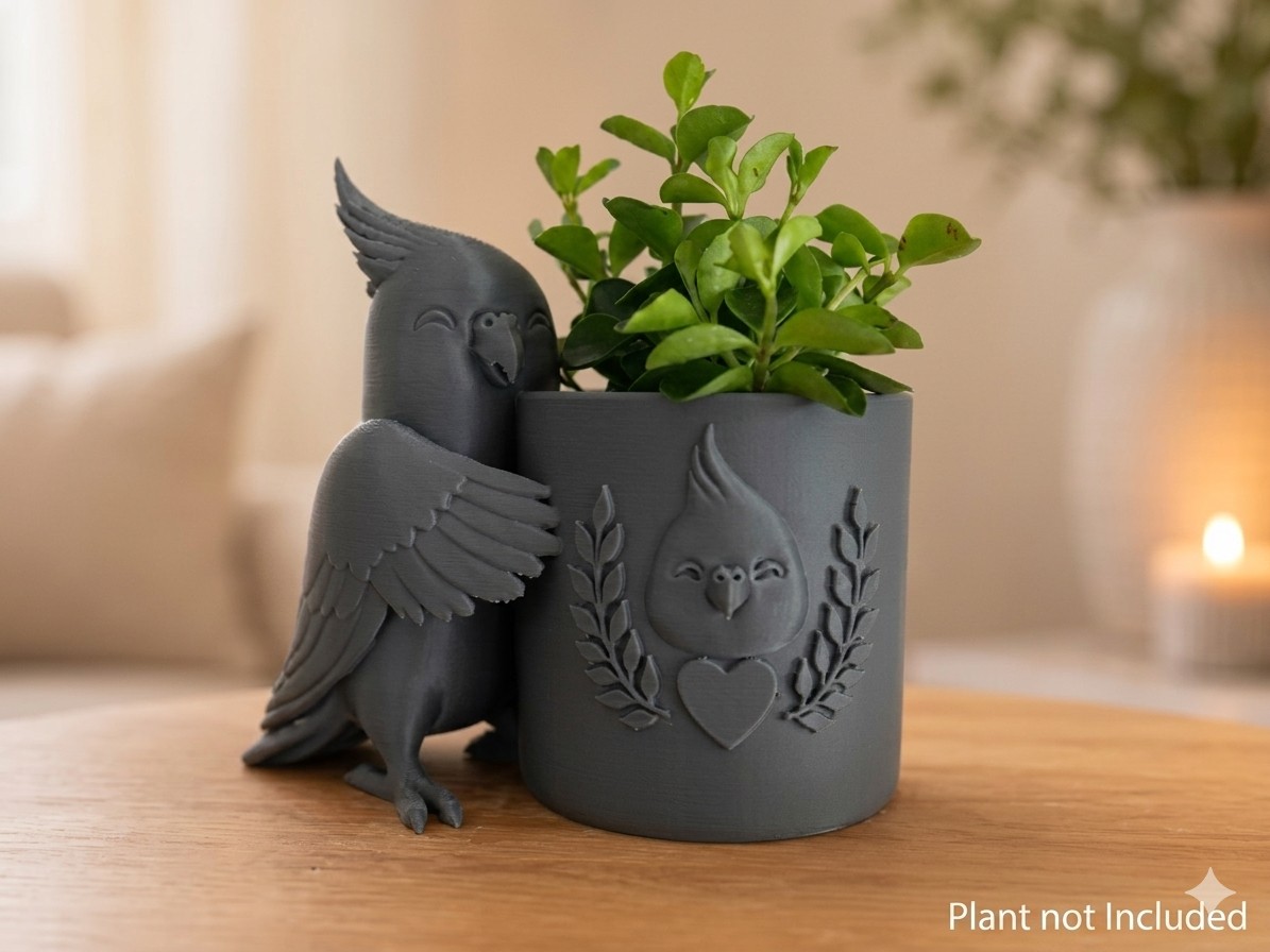 Cockatiel Planter