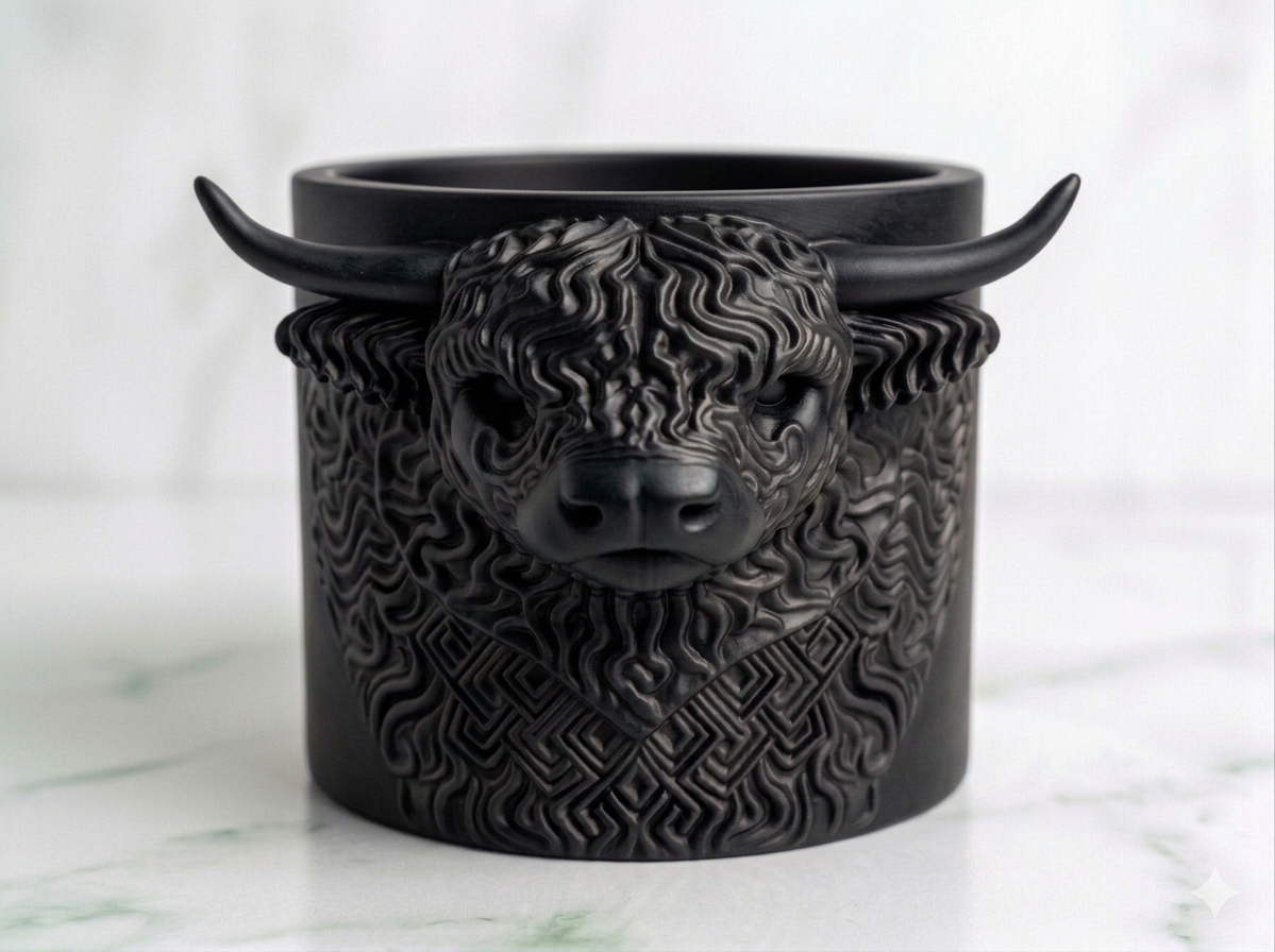 Planter Highland Cow Head - Image 9