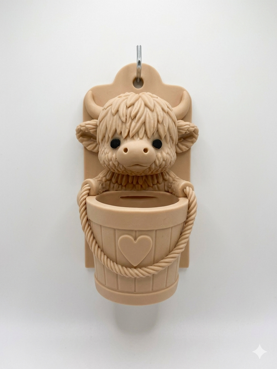 Wall mounted Cow with Planter - Image 2