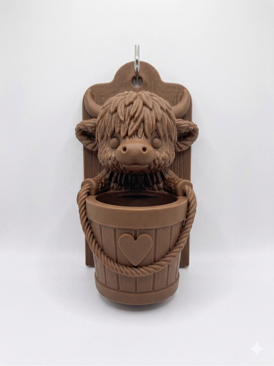 Wall mounted Cow with Planter - Image 7