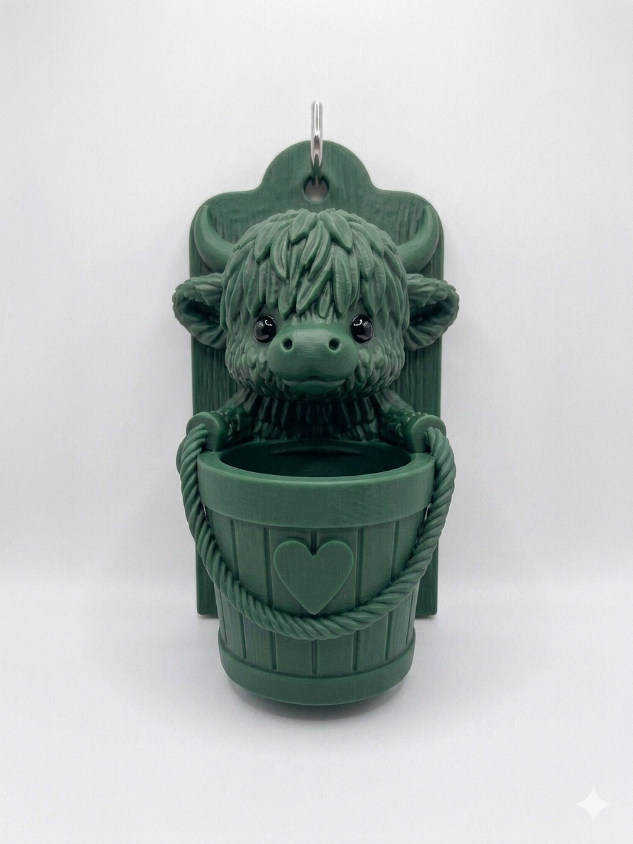 Wall mounted Cow with Planter - Image 8