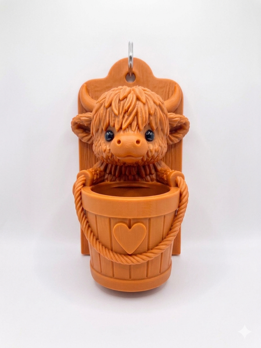 Wall mounted Cow with Planter - Image 9