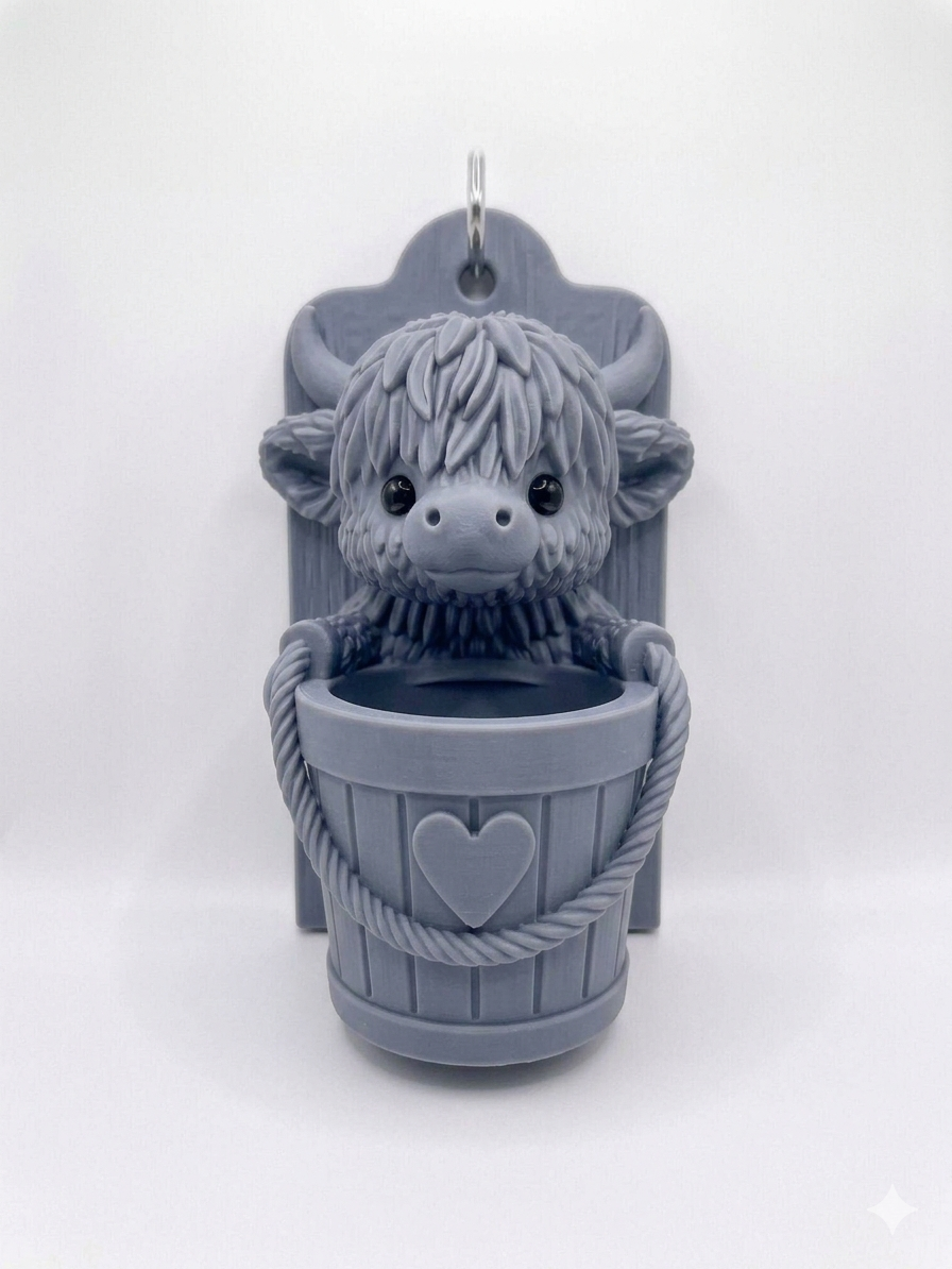 Wall mounted Cow with Planter - Image 11