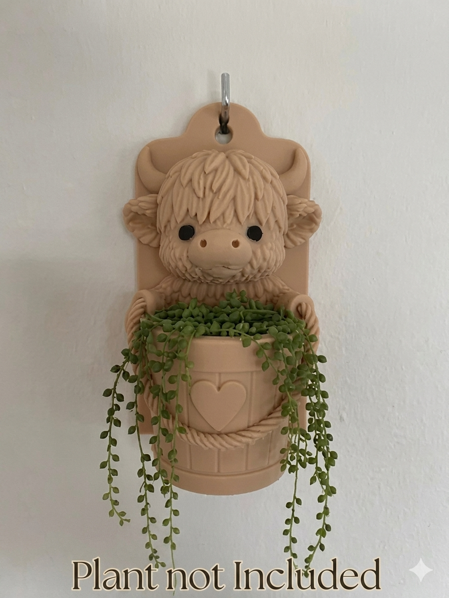 Wall mounted Cow with Planter