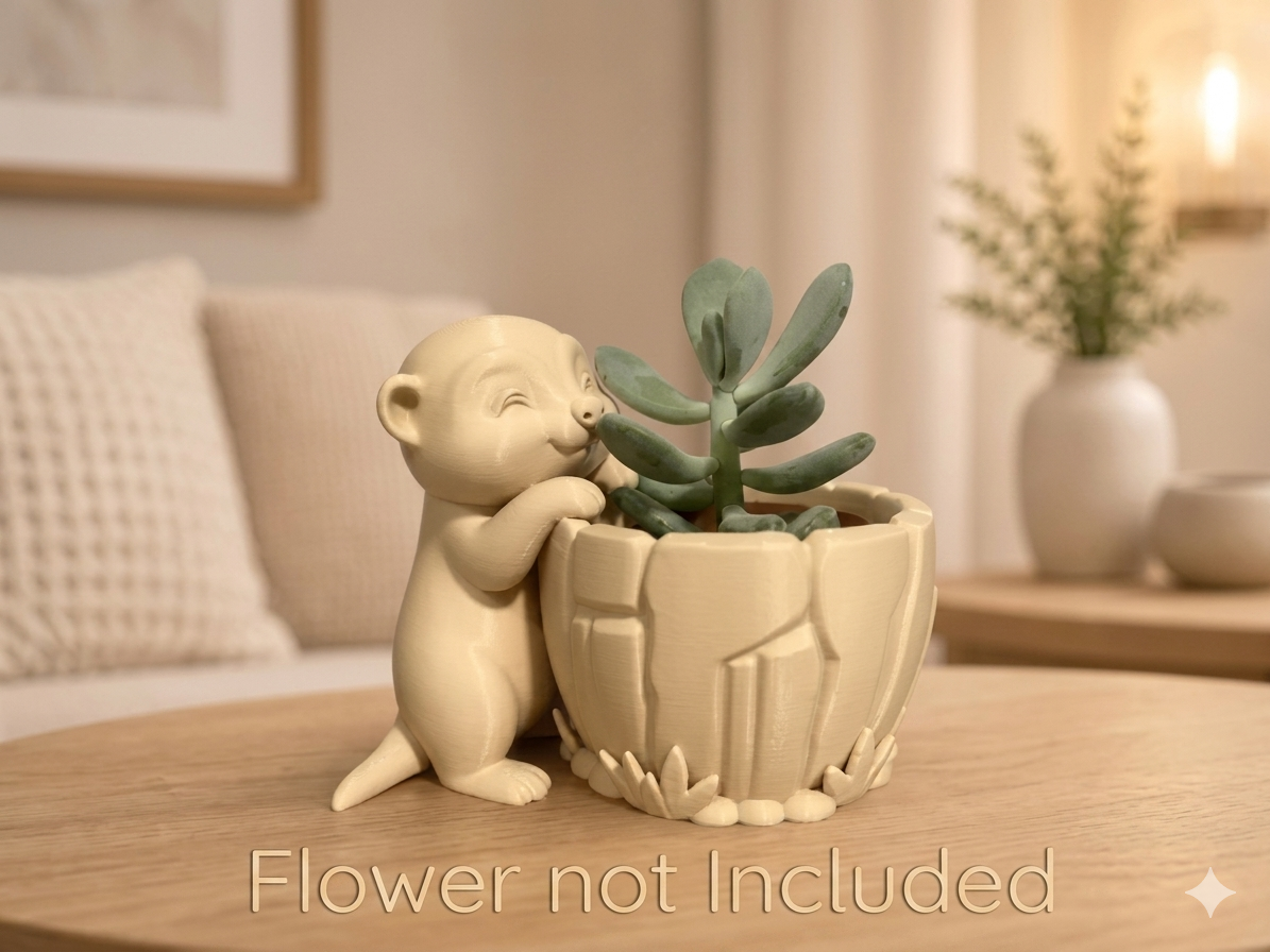 Meerkat Rock Planter