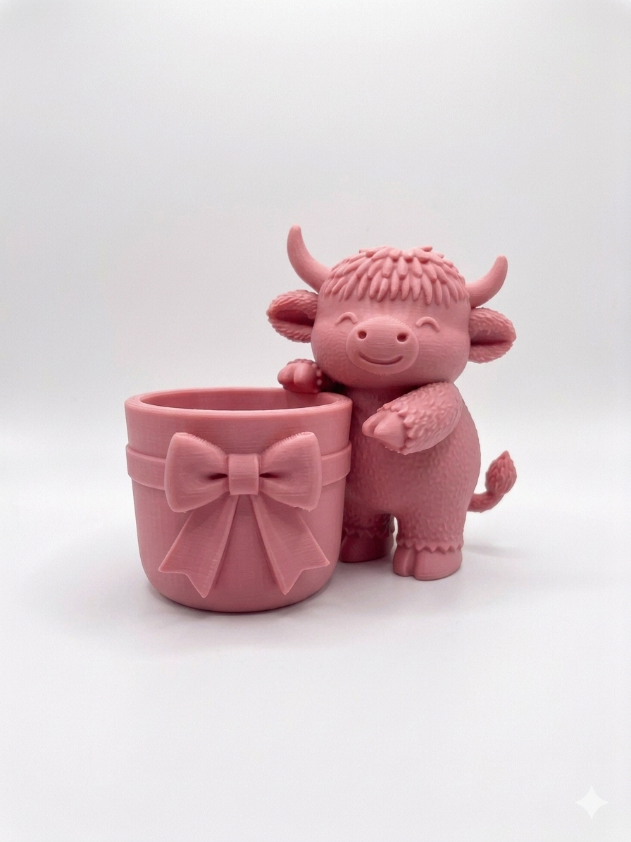 Meadow Cow Planter (With a Bow!) 🎀 - Image 5