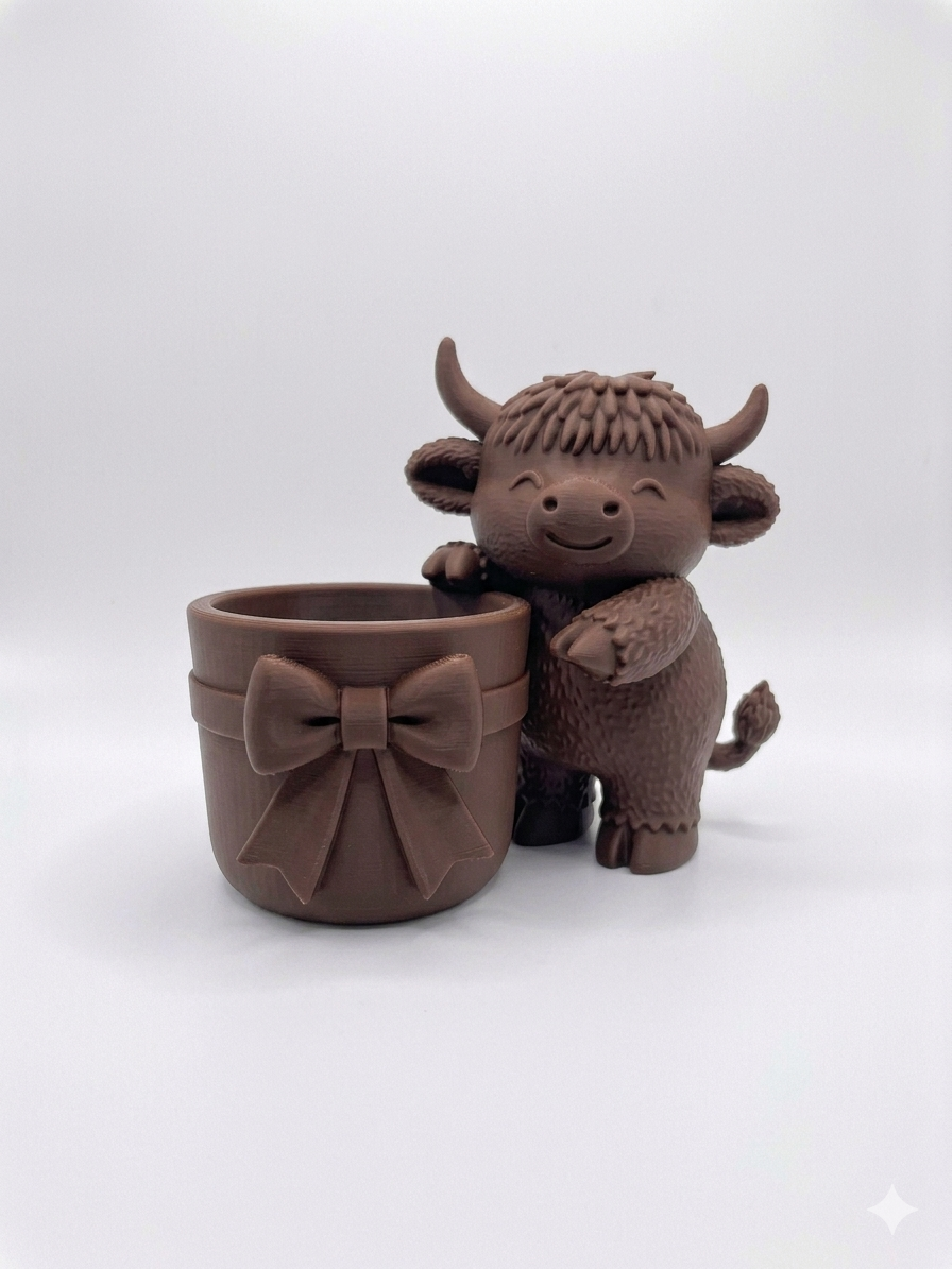 Meadow Cow Planter (With a Bow!) 🎀 - Image 7