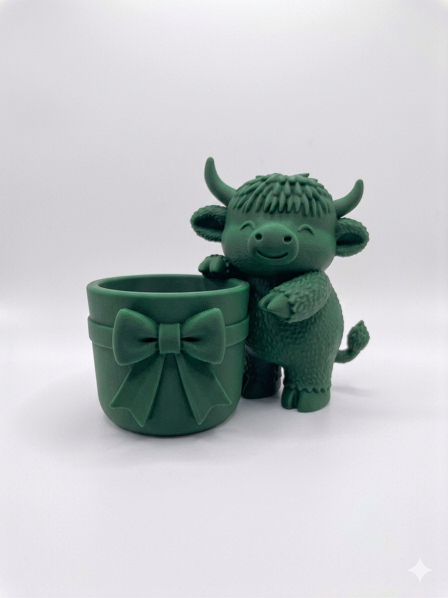 Meadow Cow Planter (With a Bow!) 🎀 - Image 8