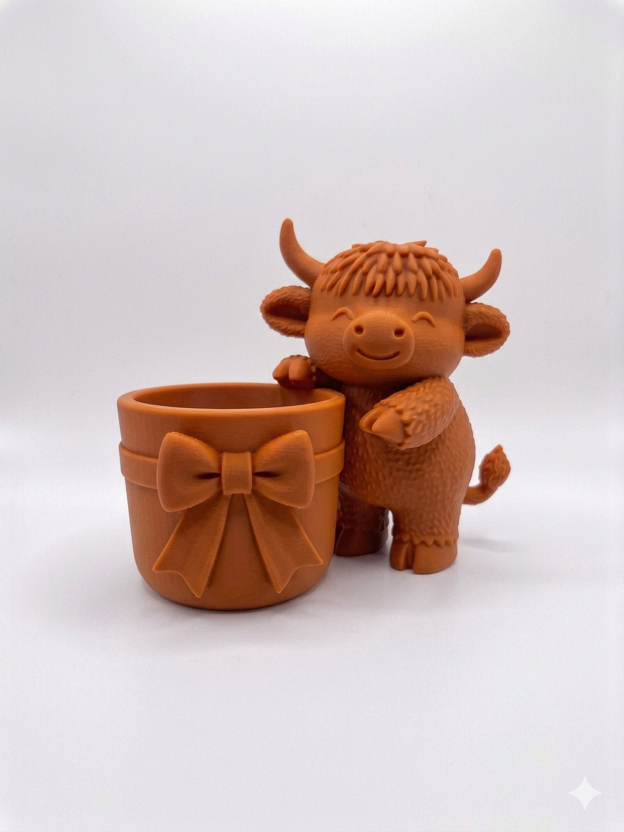 Meadow Cow Planter (With a Bow!) 🎀 - Image 9