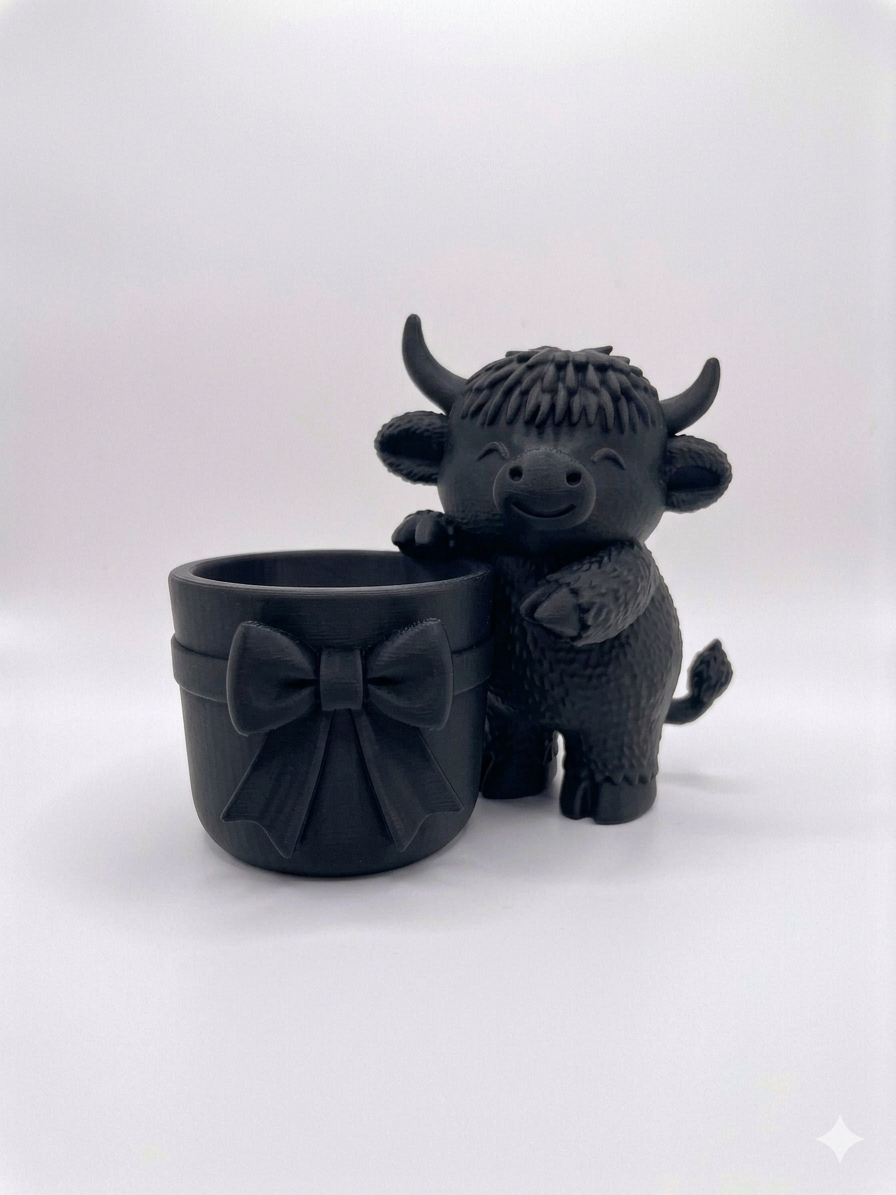 Meadow Cow Planter (With a Bow!) 🎀 - Image 10