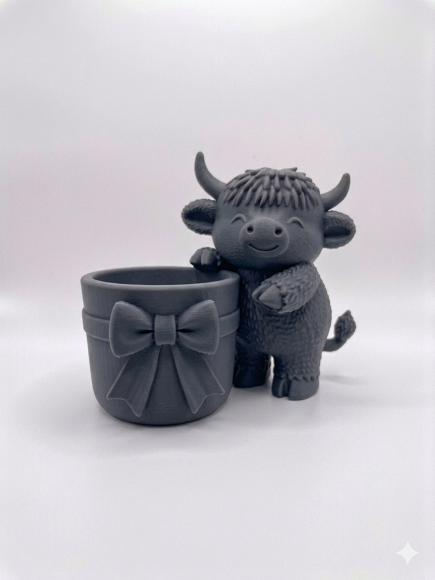 Meadow Cow Planter (With a Bow!) 🎀 - Image 11
