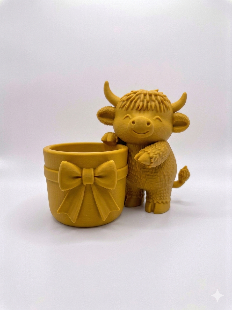 Meadow Cow Planter (With a Bow!) 🎀 - Image 12