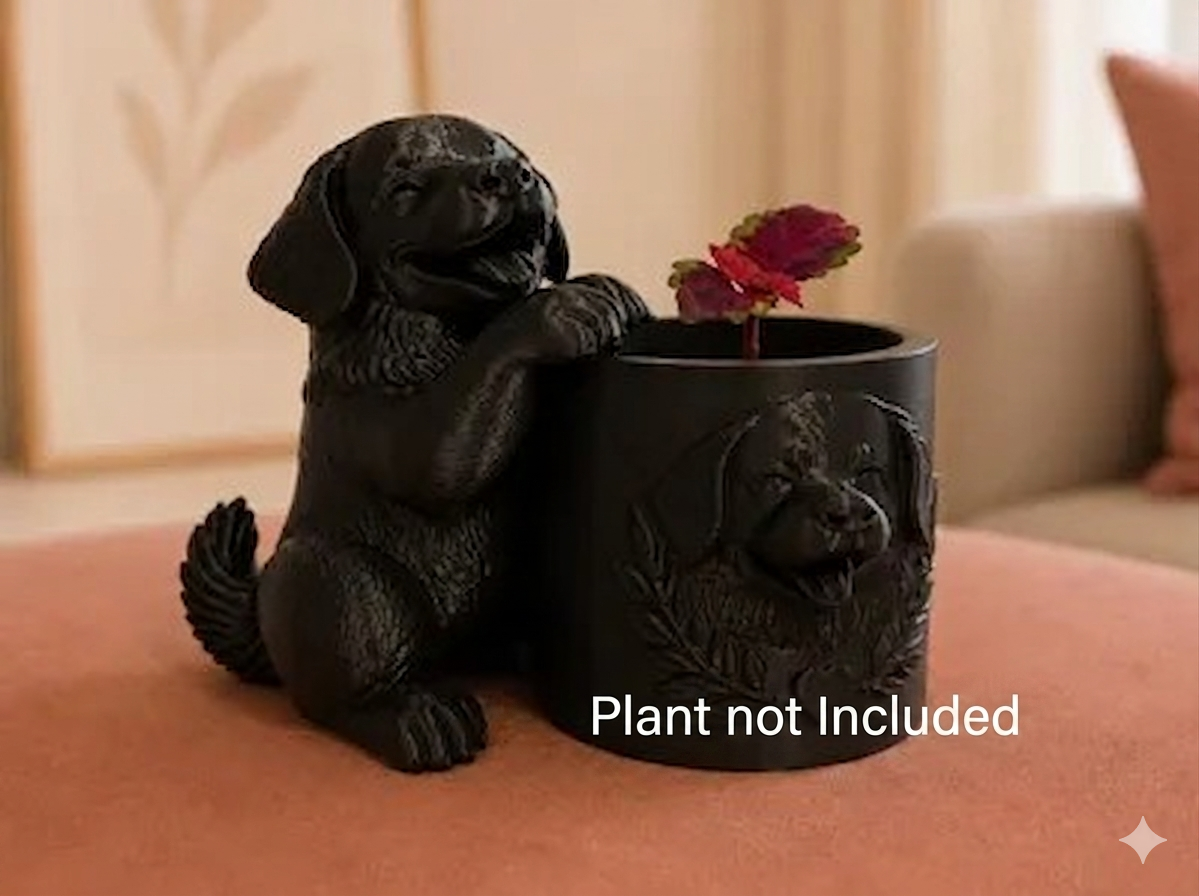 The Bernese Mountain Dog Planter