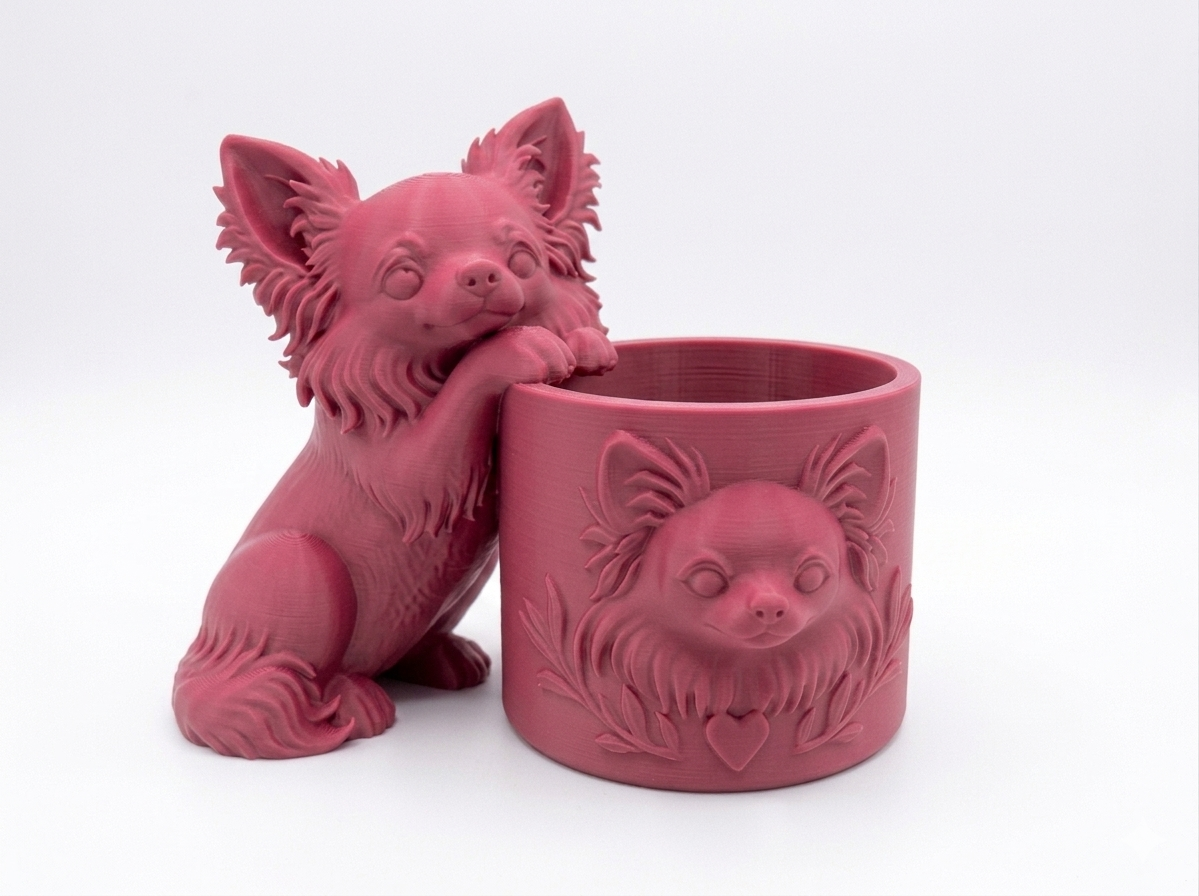 Long-Haired Chihuahua Planter - Image 4
